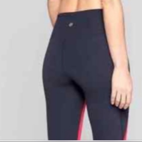 Capri De Natation Athleta Tri-essential Colorblock, Bleu Marine, XS, Neuf Avec étiquette